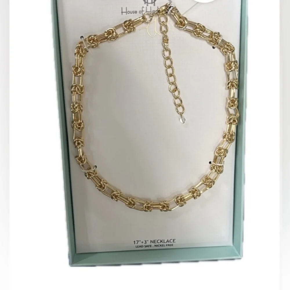 ✨️▪️House of Harlow ▪️1960 gorgeous chain Link Gold Tone 17